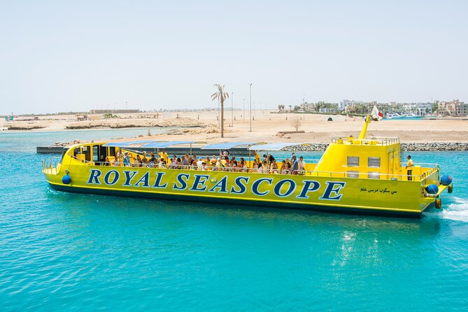 Excursion en bateau à fond de verre Visite de la ville d'Hurghada