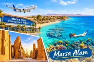 Vacances Marsa Alam – vue de l'aéroport international de Marsa Alam accueillant 26 vols internationaux en octobre 2026